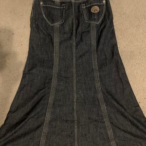 Women’s long jean skirt